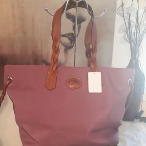 Dooney and Bourke Nylon and Leather Shopper